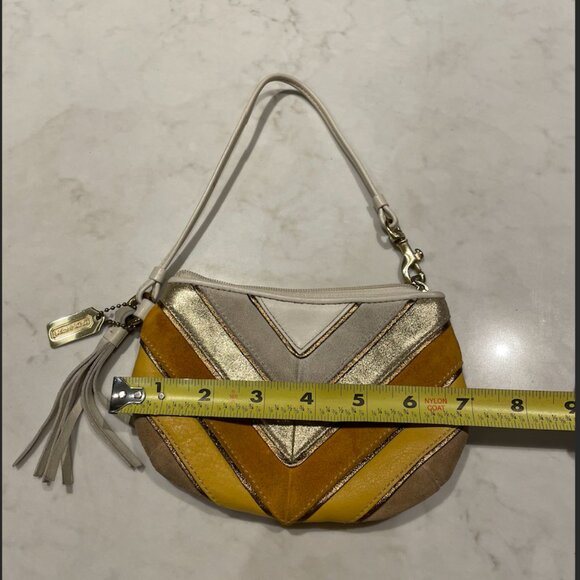 Coach Leather Suede Wristlet Wallet bag - Picture 6 of 10